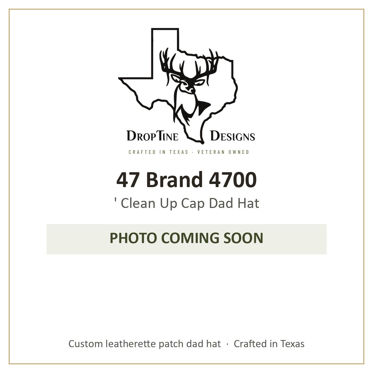 Photo coming soon: 47 Brand 4700 ' Clean Up Cap Dad Hat