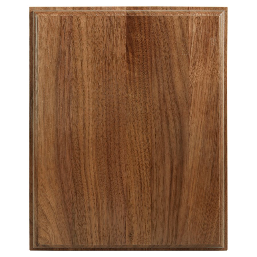 Engraved All American Walnut Step-Edge Plaque - 5 x 7 in