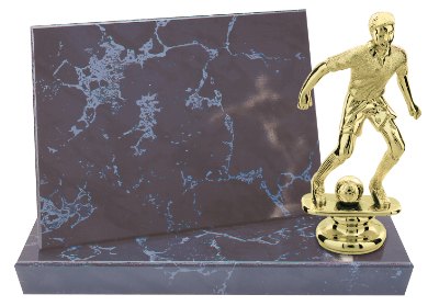 Engraved Standup Plaque - Black Marble / 6 3/4 x 4 3/4 in