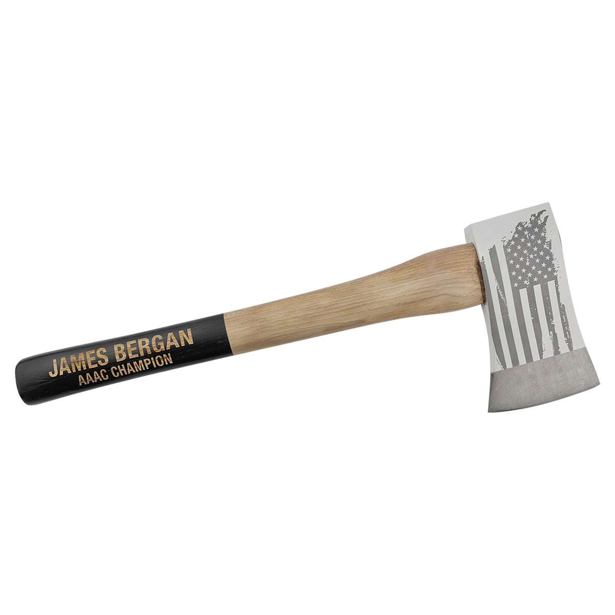 Engraved Bison River Tournament Throwing Axe with Nylon Sheath