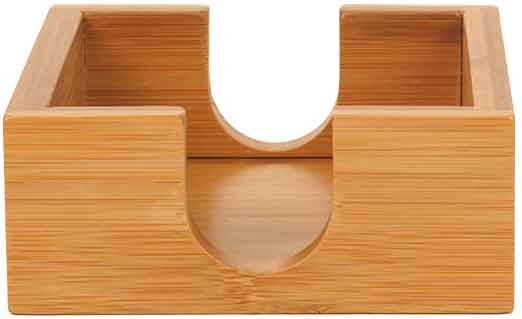 Engraved Bamboo Coaster Holder