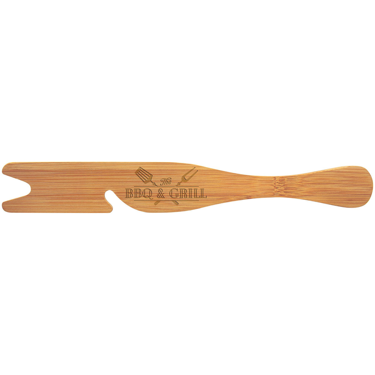 Engraved Bamboo Oven Rack Tool