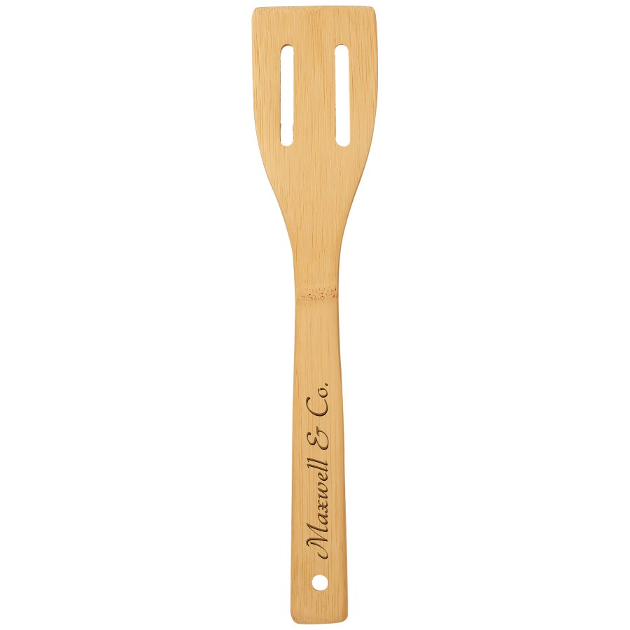 Engraved Bamboo Spatula