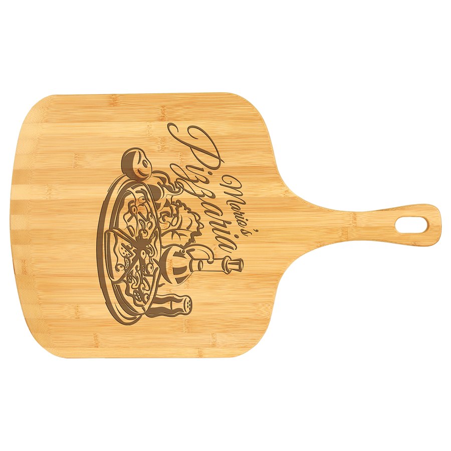Engraved Bamboo Pizza Board - 23 1/2 x 14 1/2 in