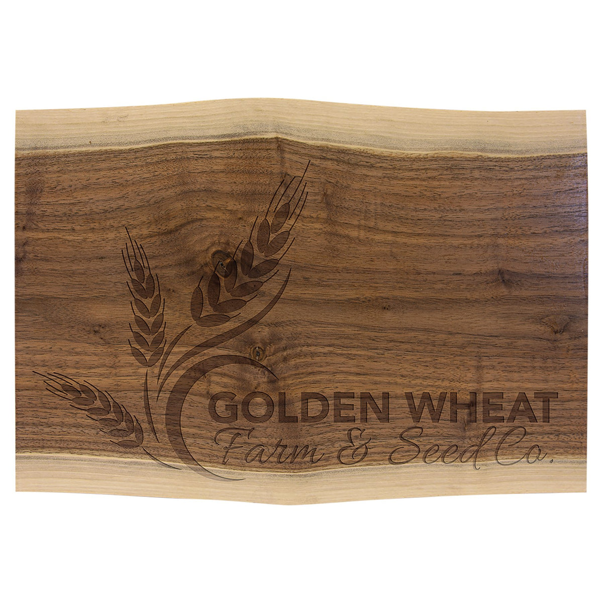 Engraved Black Walnut Cutting and Charcuterie Board - 13 3/4 x 9 3/4 in