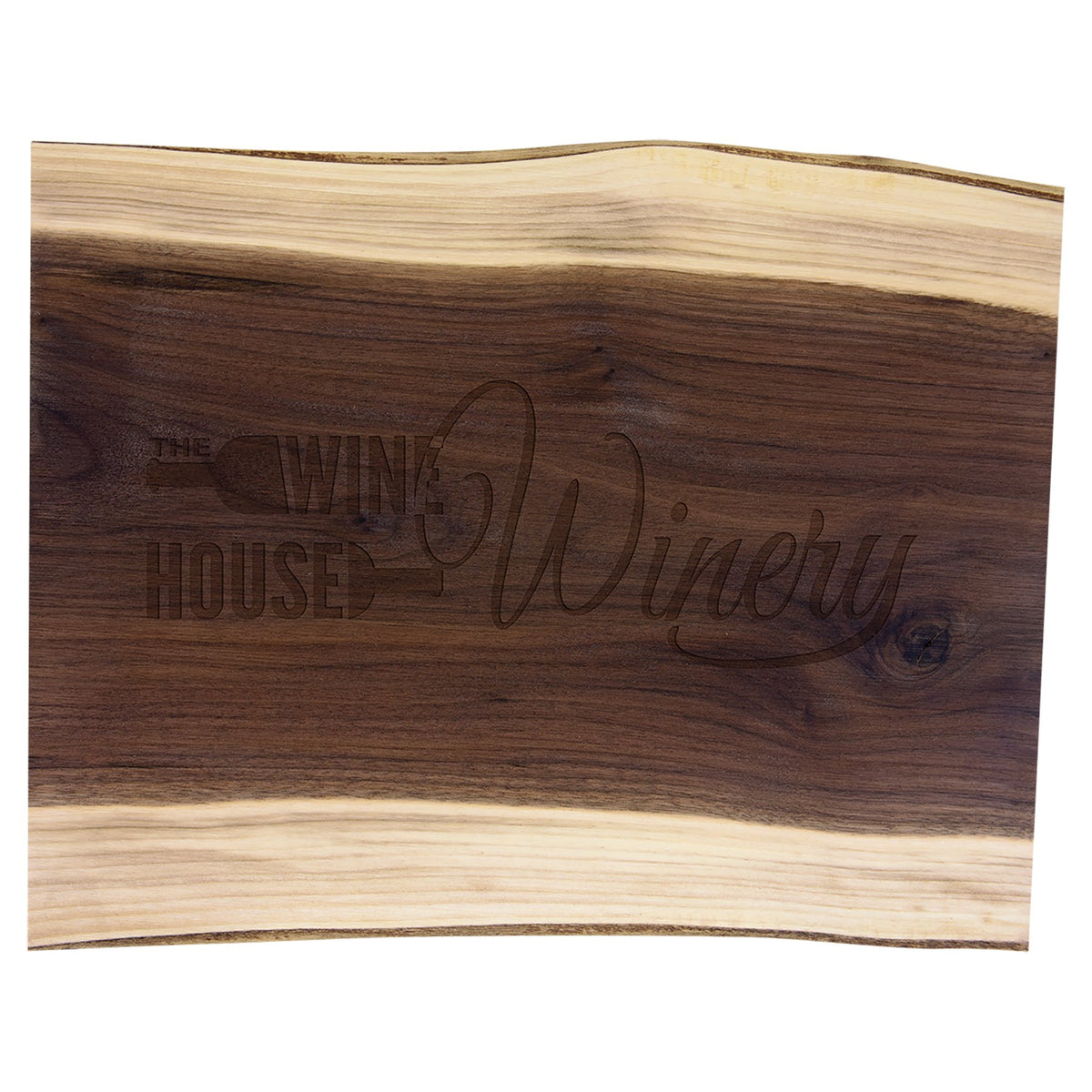 Engraved Black Walnut Cutting and Charcuterie Board - 15 x 11 1/2 in