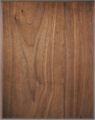 Engraved 45 Degree Bevel Edge Genuine Walnut Plaque - 8 x 10 in