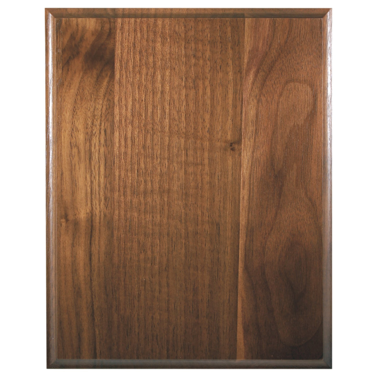 Engraved Cove Edge Genuine Walnut Plaque - 9 x 12 in