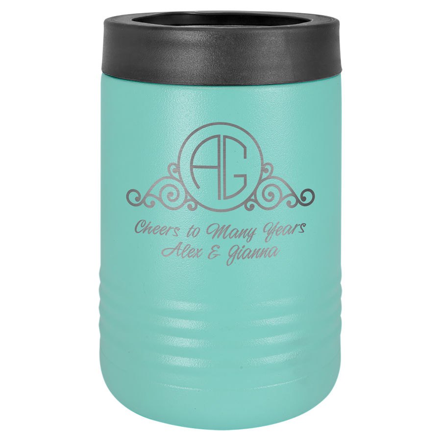 Engraved Polar Camel Vacuum Insulated Beverage Holder - Teal