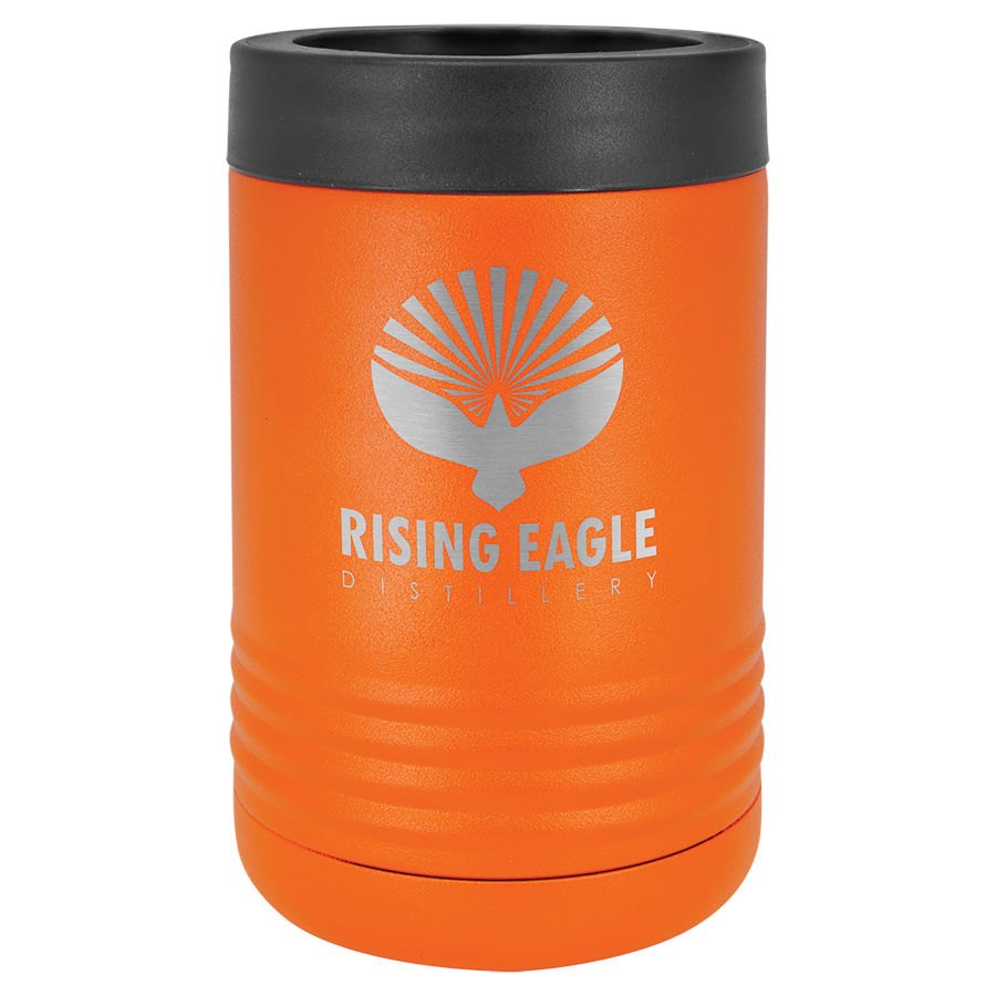 Engraved Polar Camel Vacuum Insulated Beverage Holder - Orange