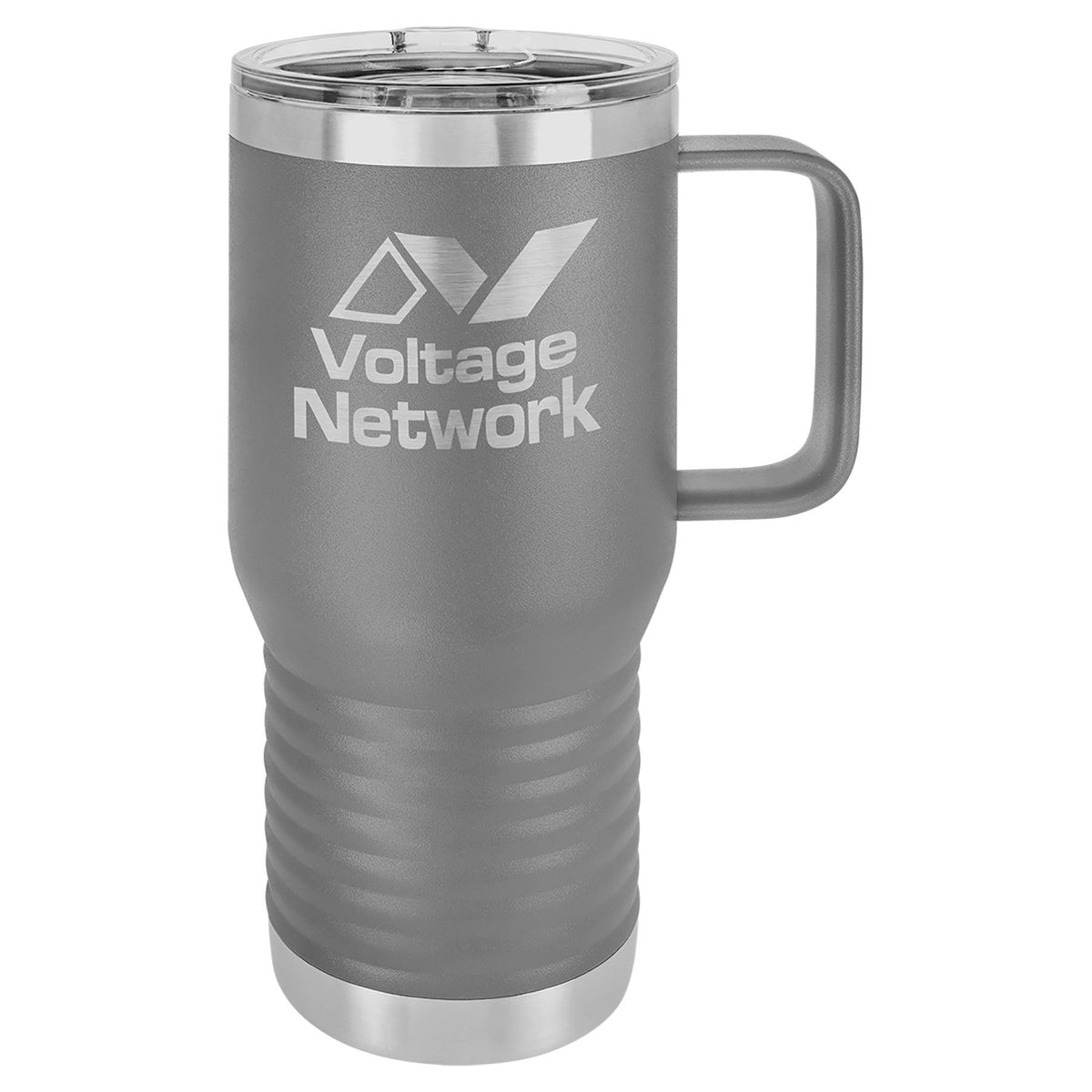 Engraved Polar Camel 20 oz Vacuum Insulated Travel Mug with Slider Lid - Dark Gray