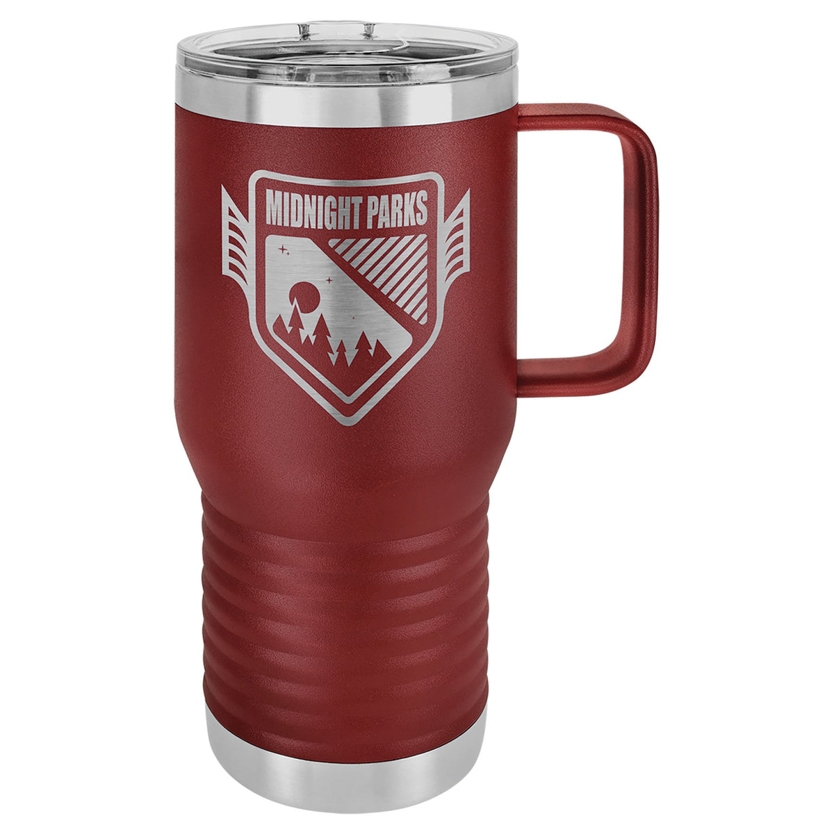 Engraved Polar Camel 20 oz Vacuum Insulated Travel Mug with Slider Lid - Maroon