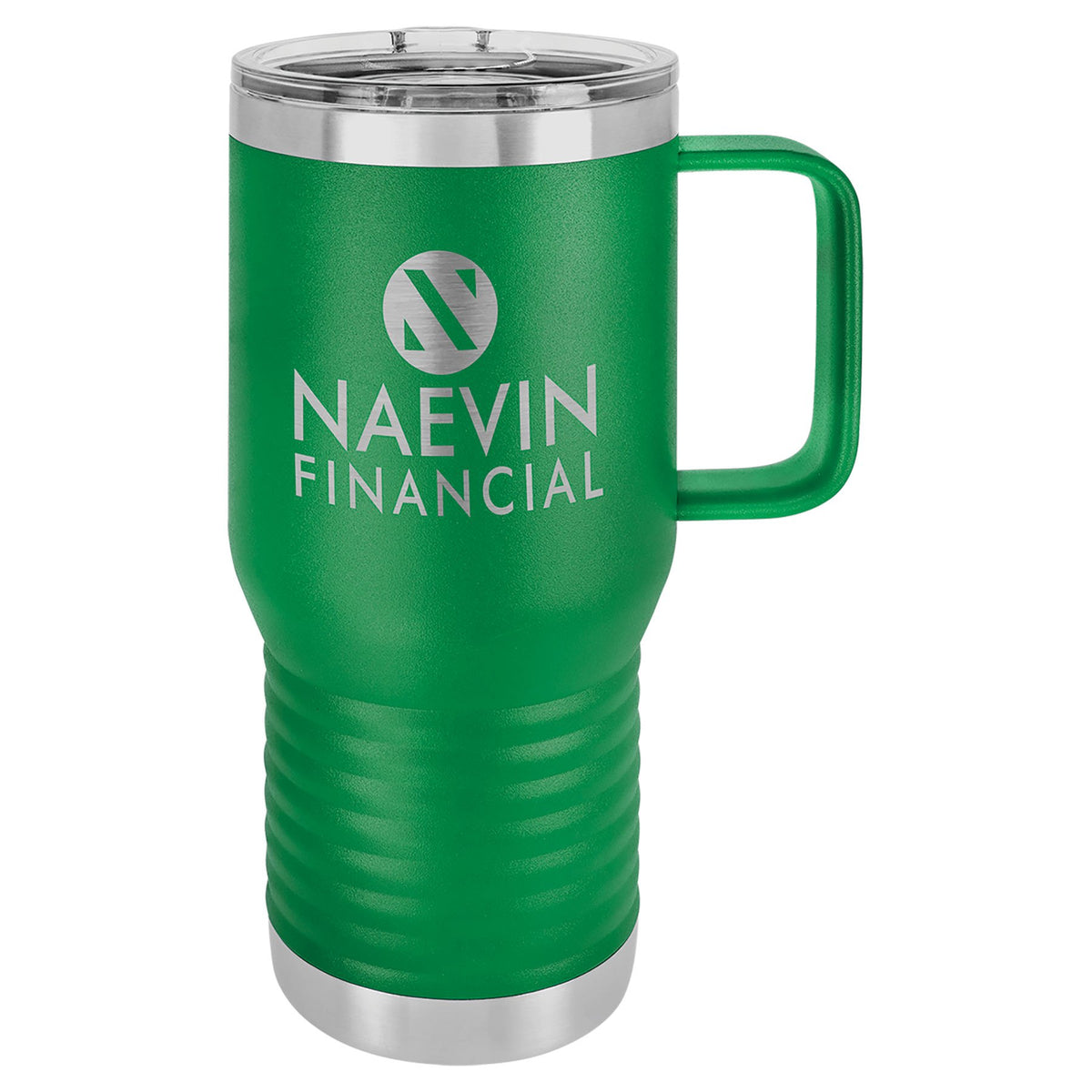 Engraved Polar Camel 20 oz Vacuum Insulated Travel Mug with Slider Lid - Green