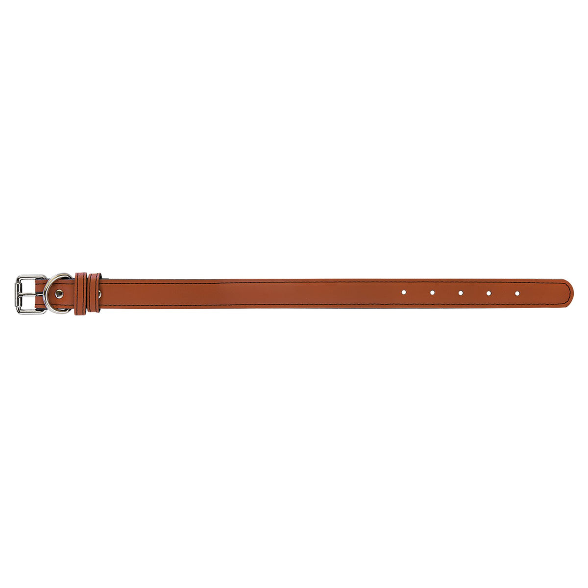 Engraved Leatherette Dog Collar - Rawhide / Medium (19 x 1 in)