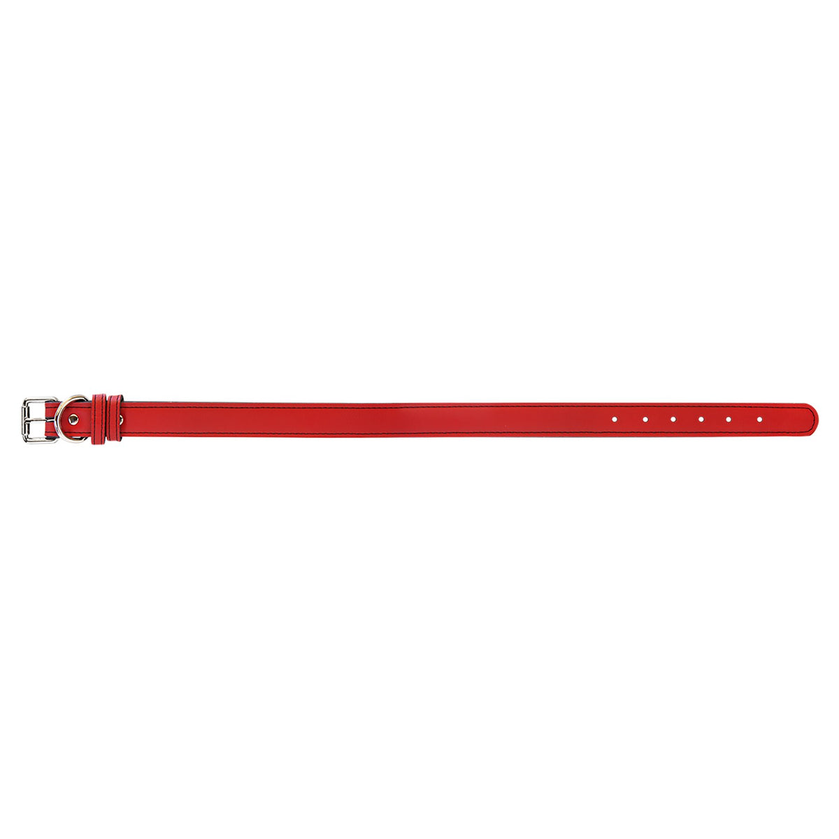 Engraved Leatherette Dog Collar - Red / Extra Large (27 x 1 1/4 in)