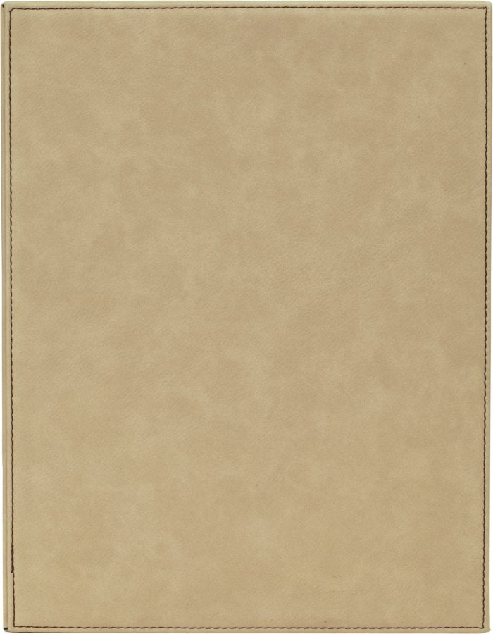 Engraved Leatherette Plaque - Light Brown / 8 x 10 in