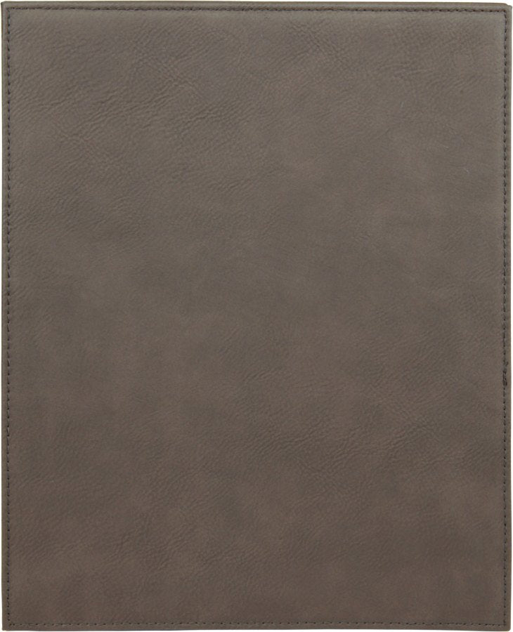 Engraved Leatherette Plaque - Gray / 8 x 10 in