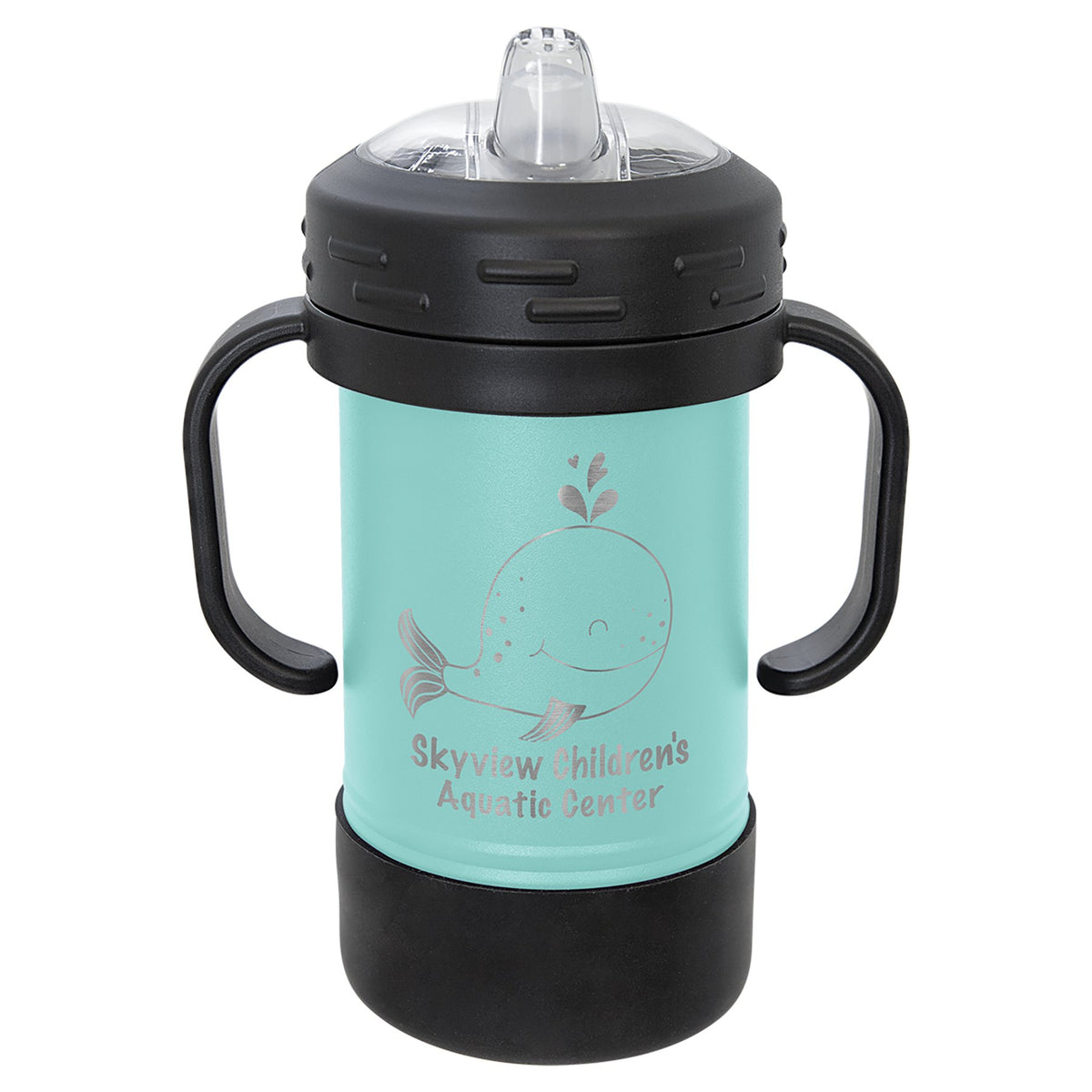 Engraved Polar Camel 10 oz Sippy Cup - Teal