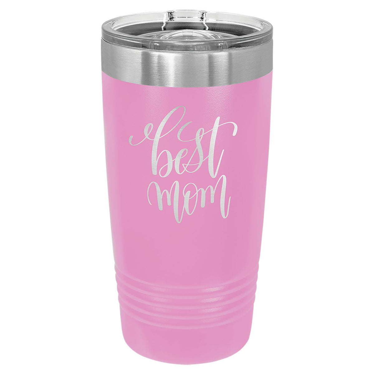 Engraved Polar Camel Ringneck Tumbler with Slider Lid - Light Purple / 20 oz