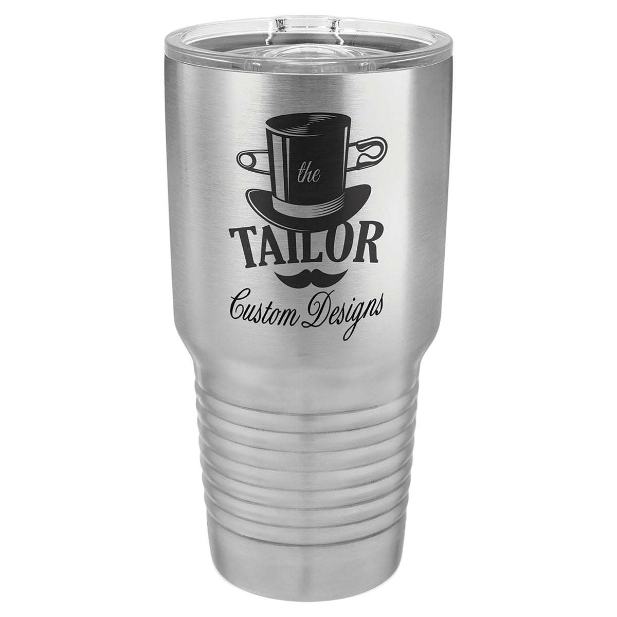 Engraved Polar Camel Ringneck Tumbler with Slider Lid - Stainless Steel / 30 oz