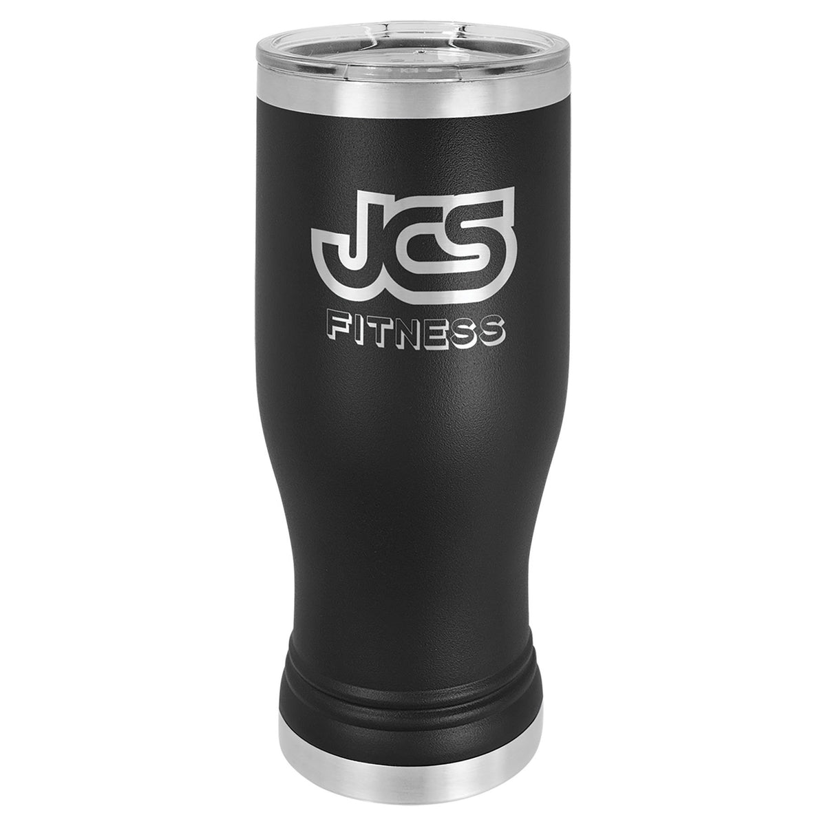 Engraved Polar Camel Pilsner Tumbler with Lid - Black / 20 oz