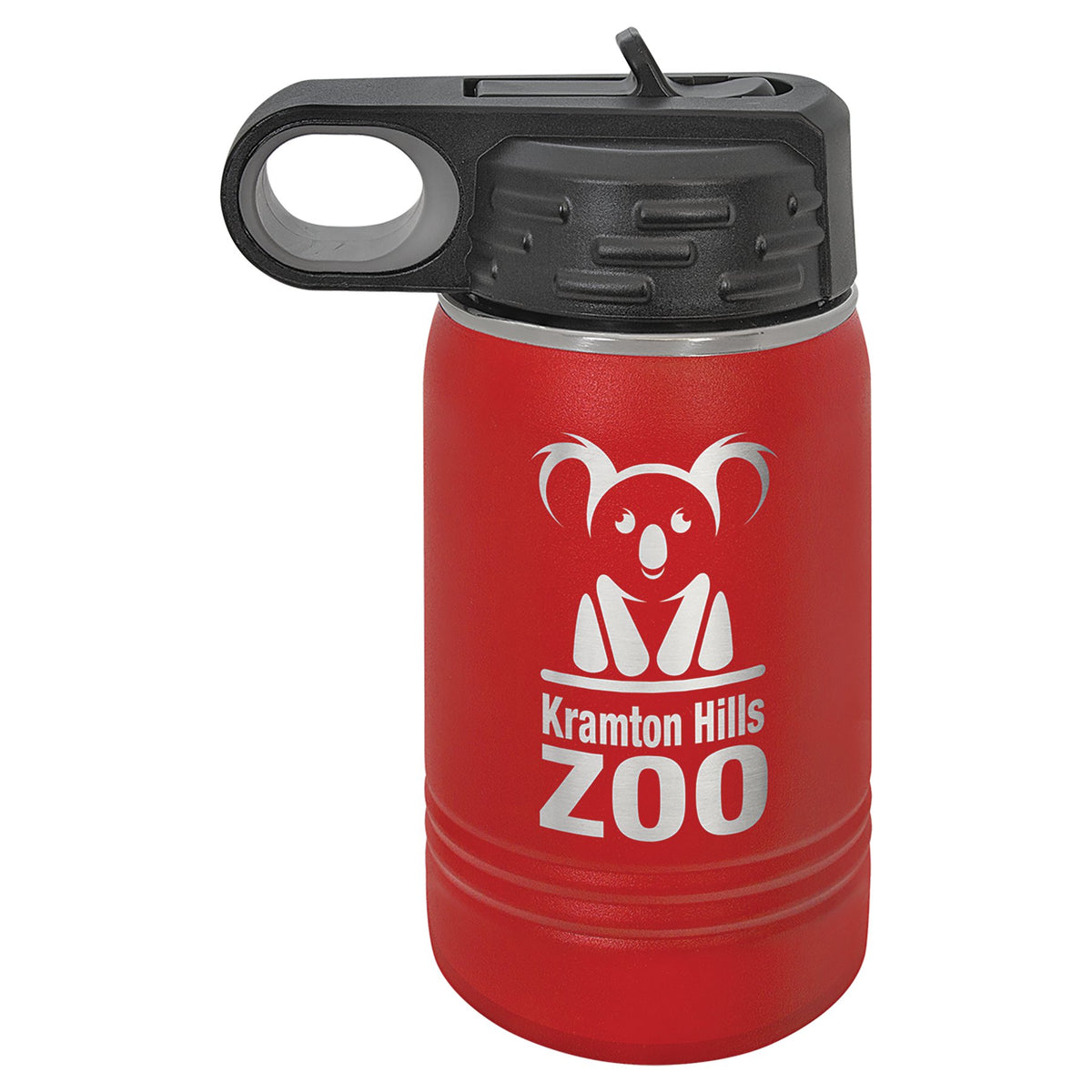 Engraved Polar Camel Water Bottle - Red / 12 oz