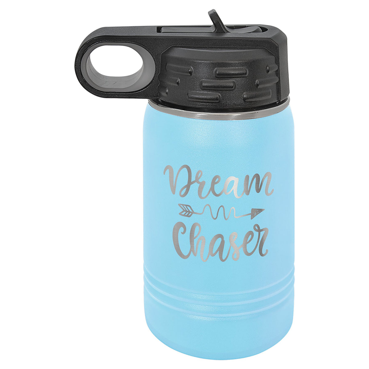 Engraved Polar Camel Water Bottle - Light Blue / 12 oz