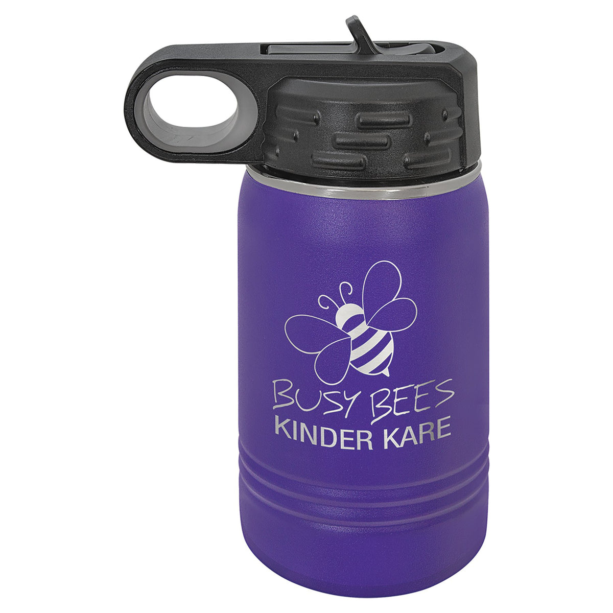 Engraved Polar Camel Water Bottle - Purple / 12 oz