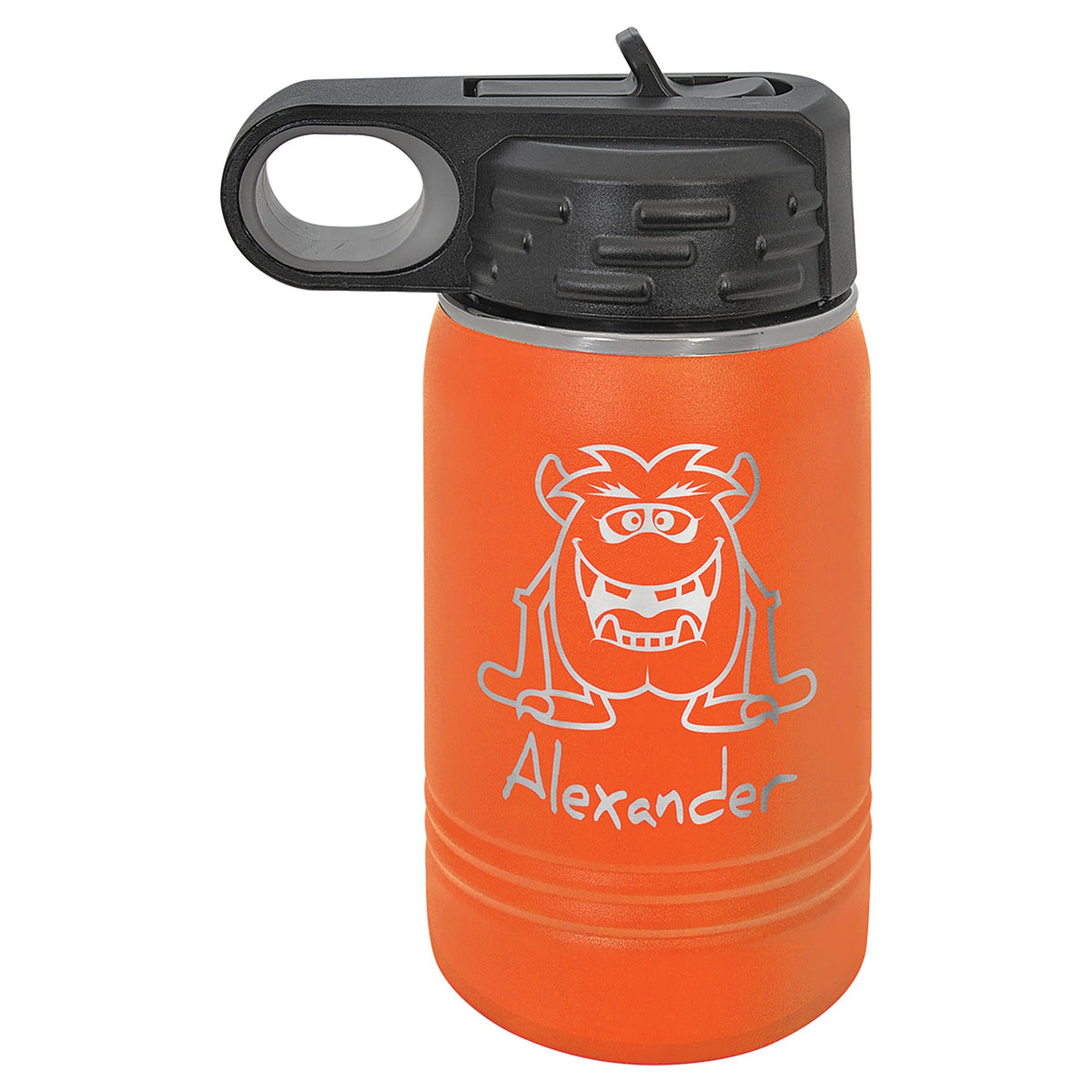 Engraved Polar Camel Water Bottle - Orange / 12 oz