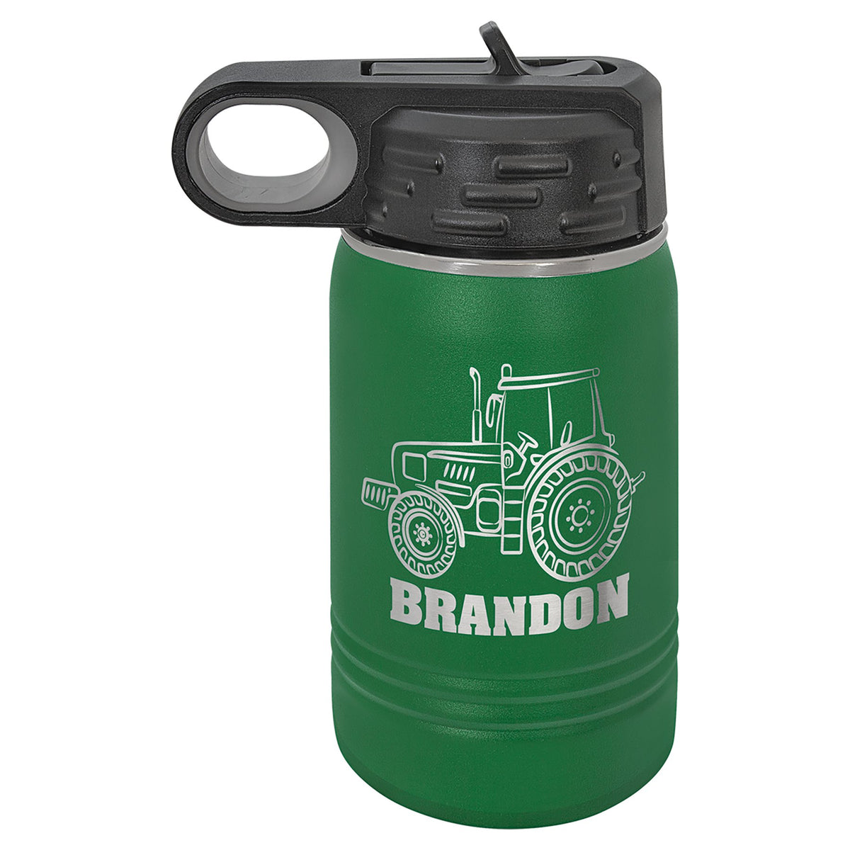 Engraved Polar Camel Water Bottle - Green / 12 oz