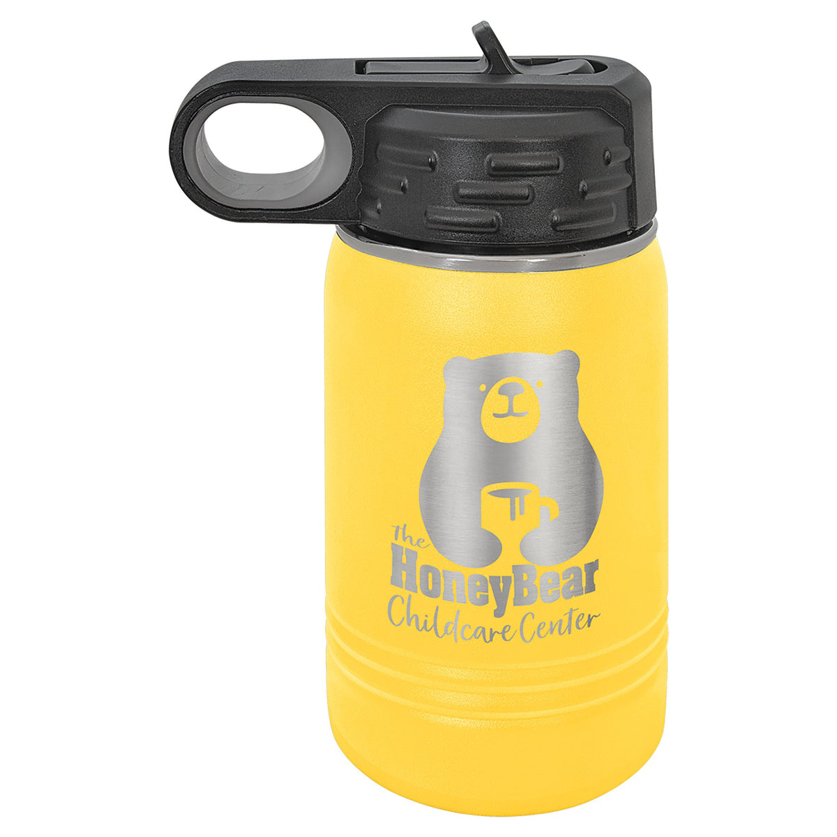 Engraved Polar Camel Water Bottle - Yellow / 12 oz