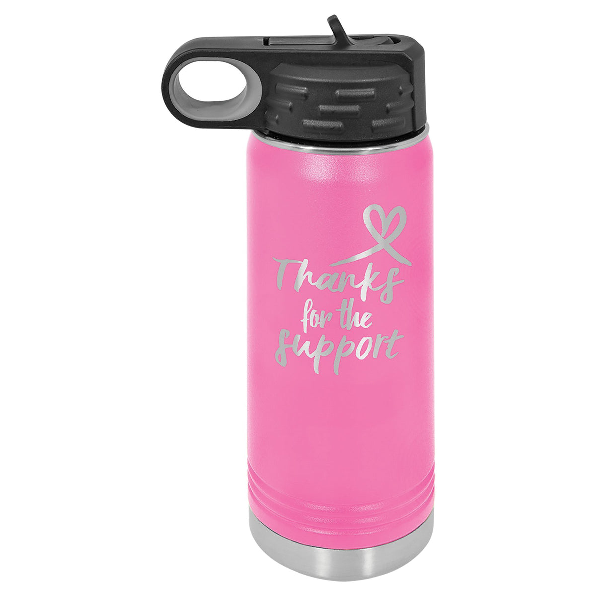 Engraved Polar Camel Water Bottle - Pink / 20 oz