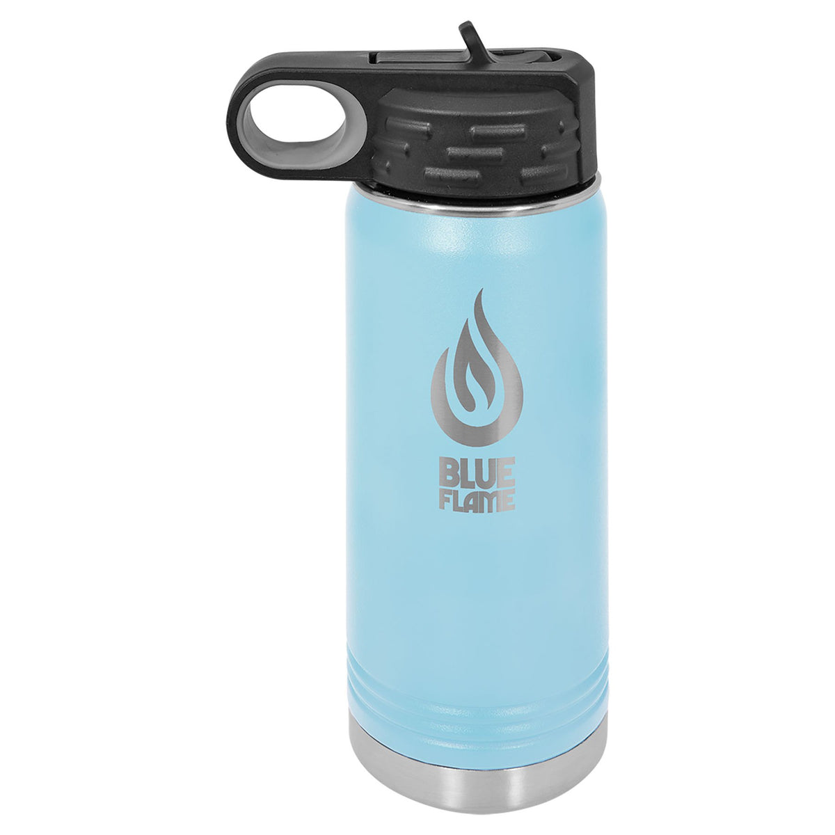 Engraved Polar Camel Water Bottle - Light Blue / 20 oz