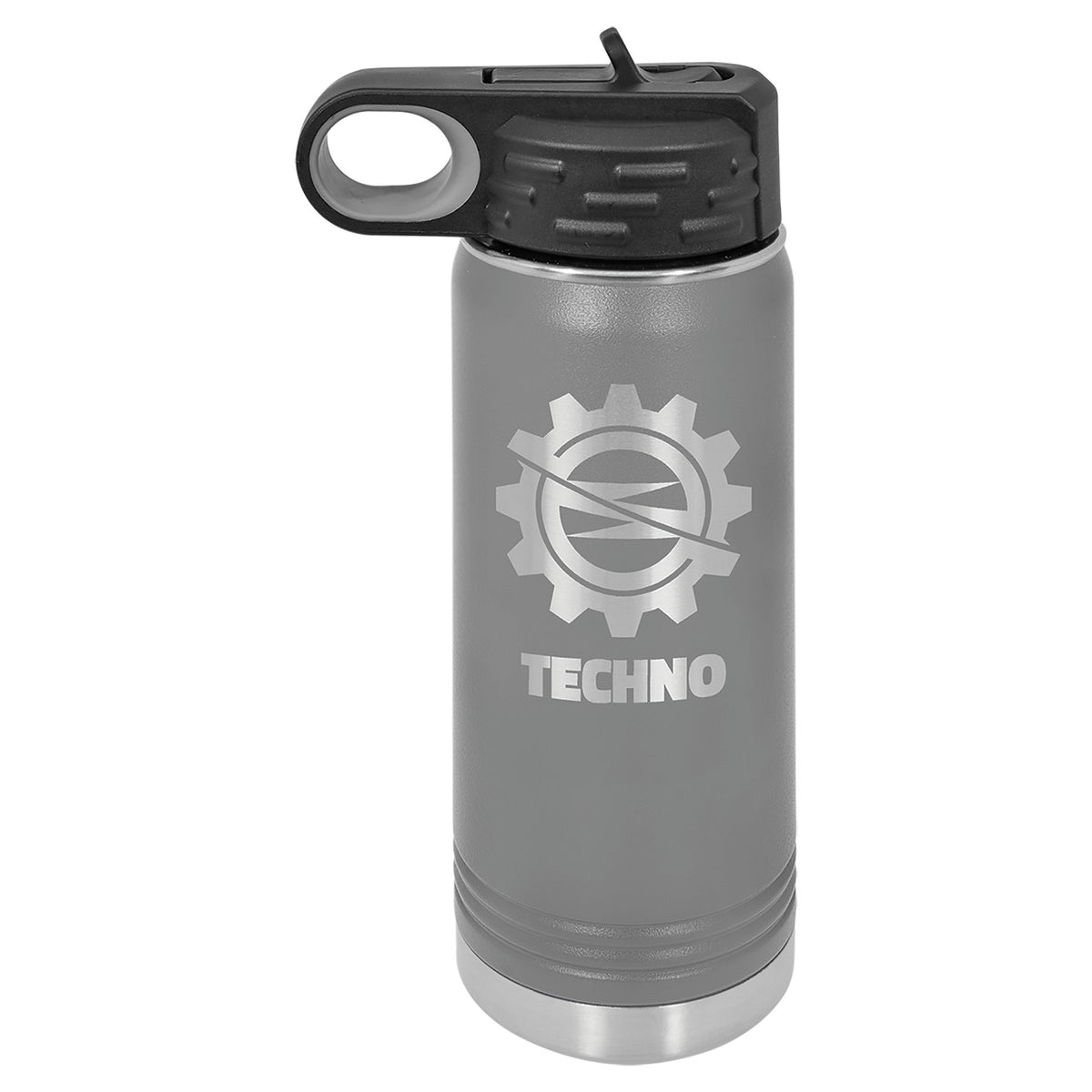 Engraved Polar Camel Water Bottle - Dark Gray / 20 oz