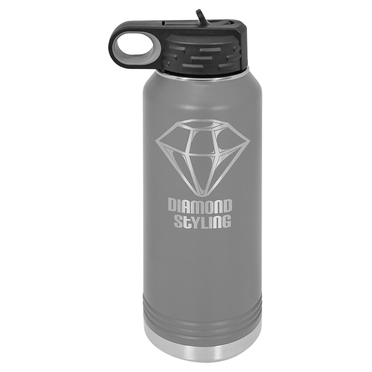 Engraved Polar Camel Water Bottle - Dark Gray / 32 oz
