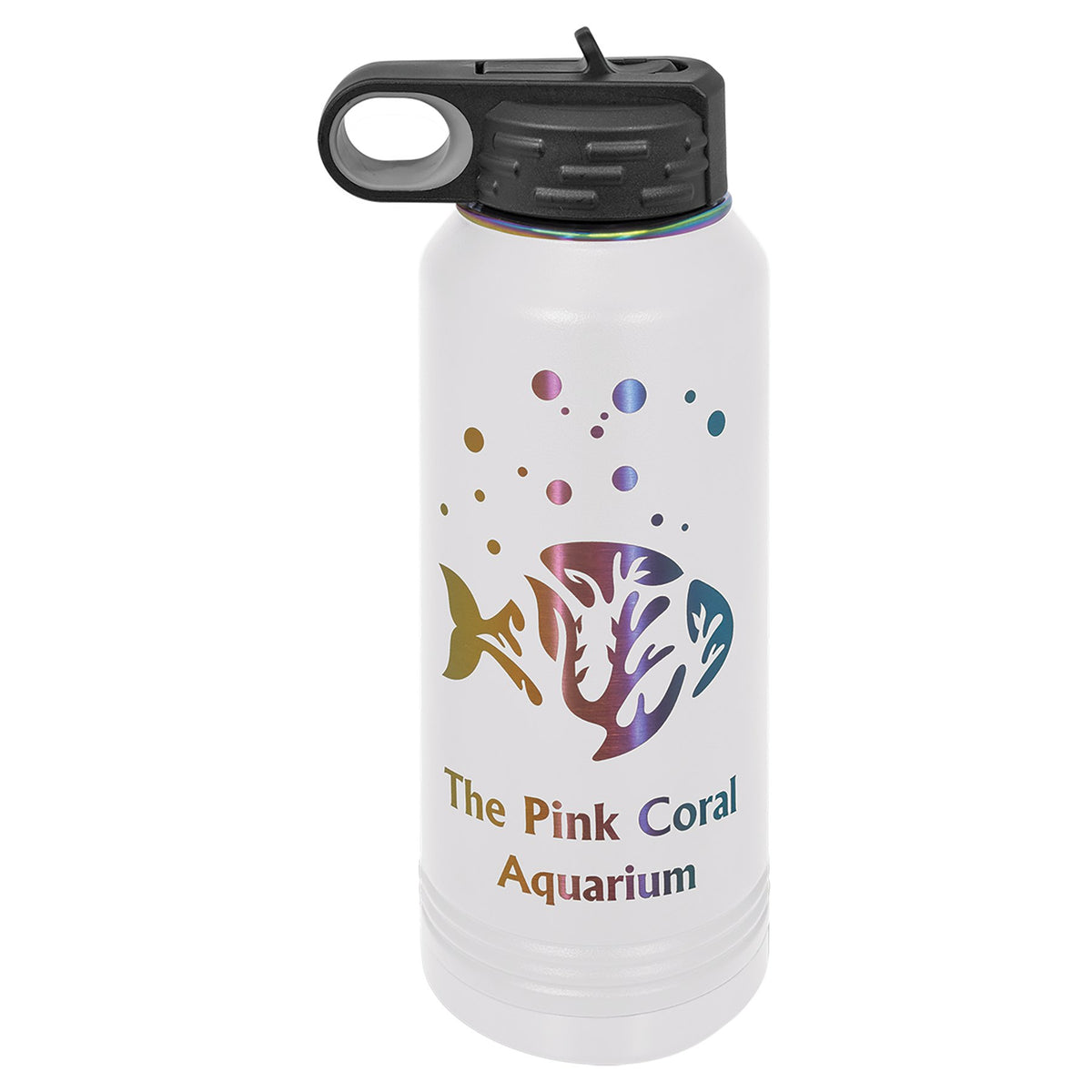 Engraved Polar Camel Water Bottle - White/Prism / 32 oz