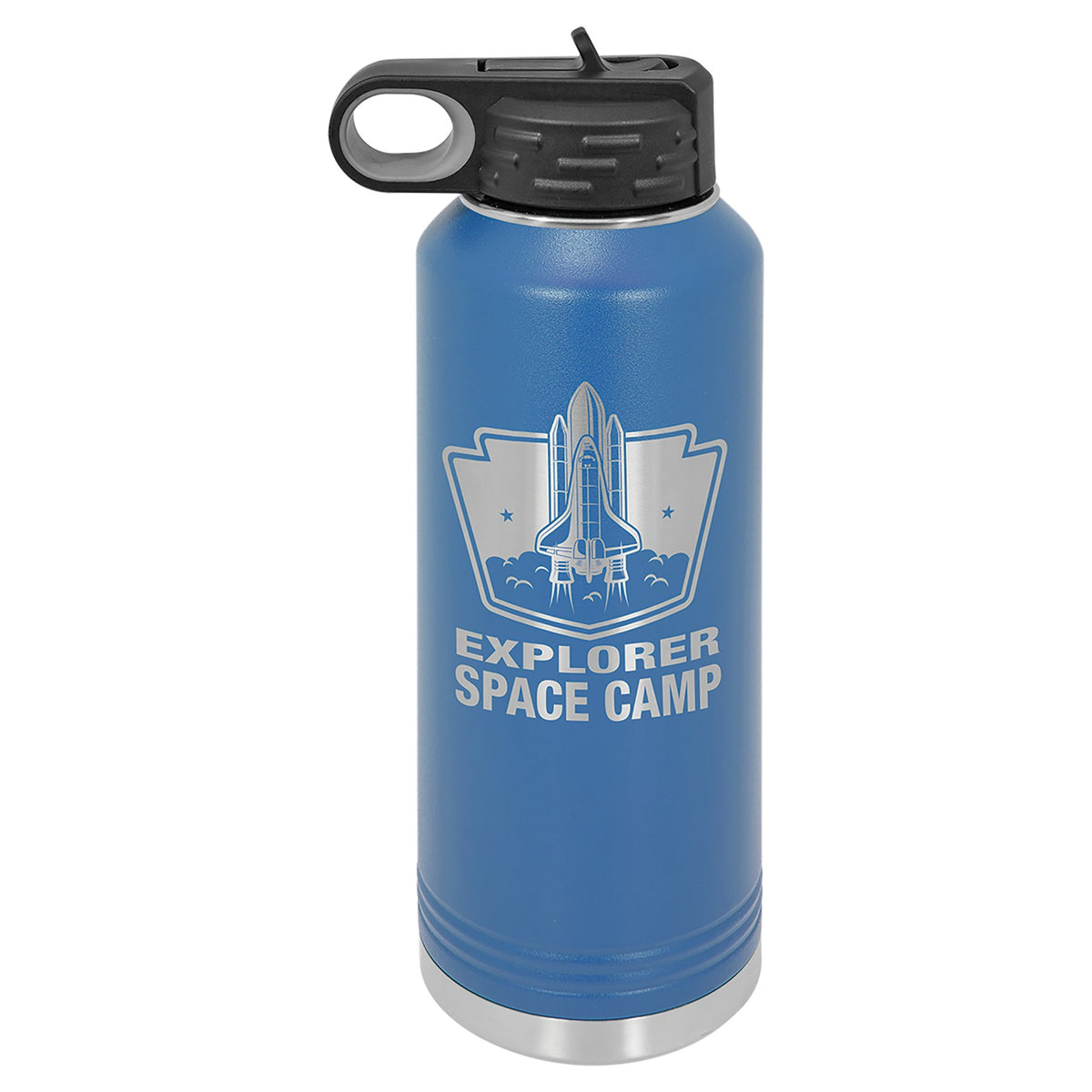 Engraved Polar Camel Water Bottle - Royal Blue / 40 oz