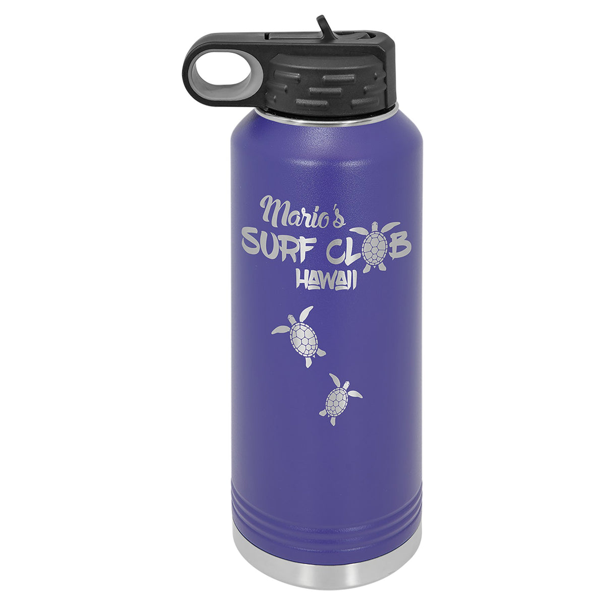 Engraved Polar Camel Water Bottle - Purple / 40 oz