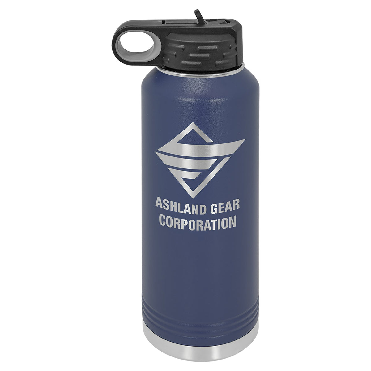 Engraved Polar Camel Water Bottle - Navy Blue / 40 oz