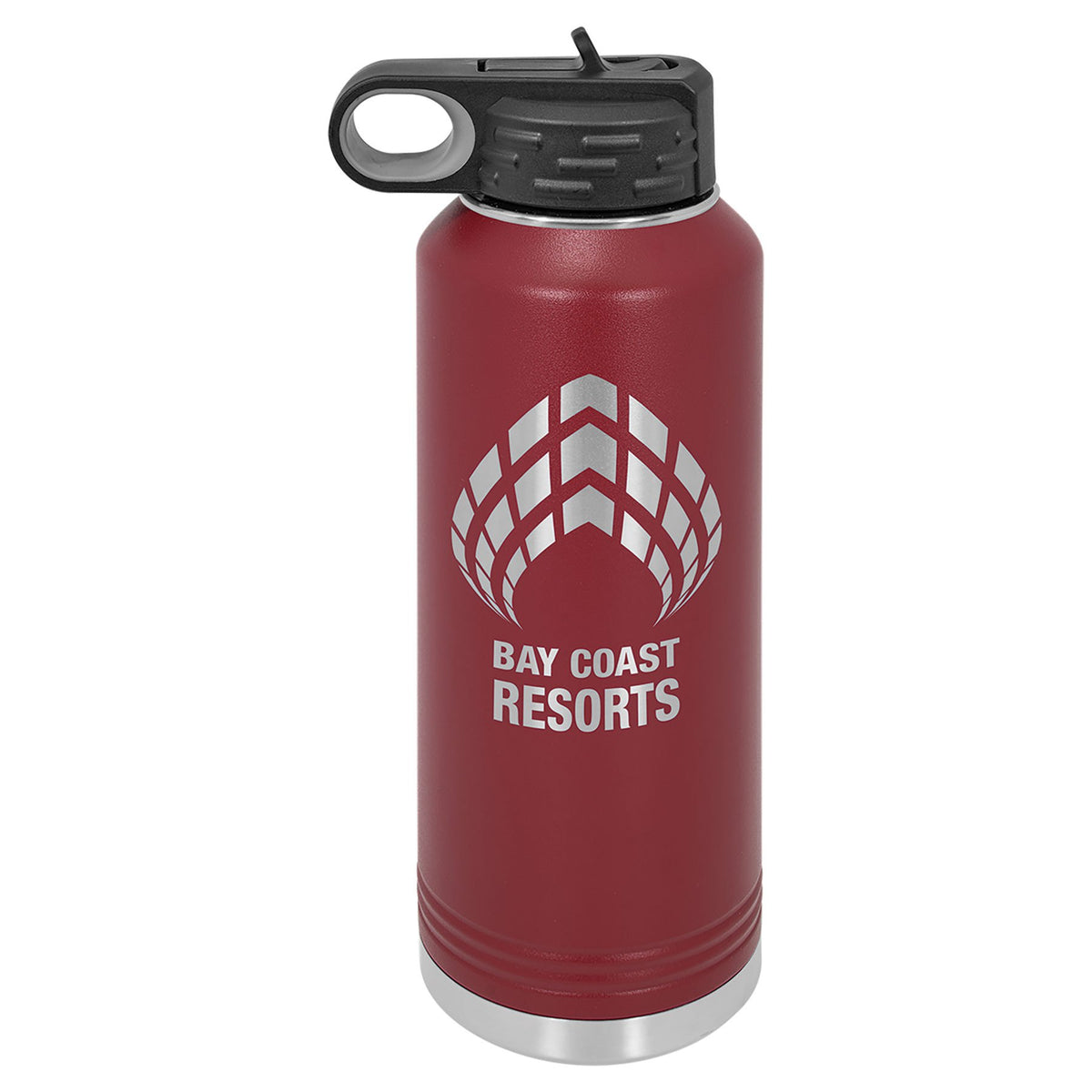Engraved Polar Camel Water Bottle - Maroon / 40 oz