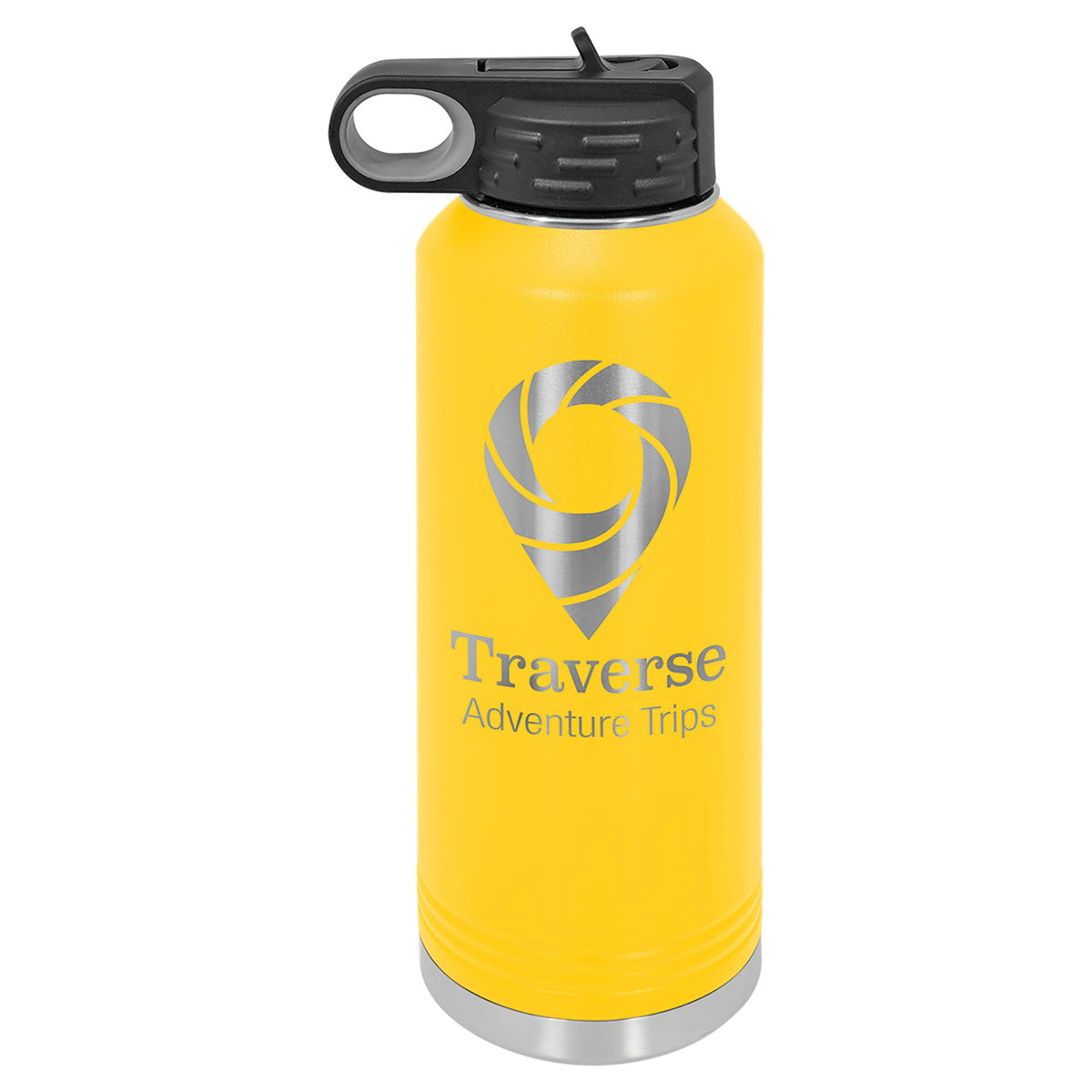 Engraved Polar Camel Water Bottle - Yellow / 40 oz