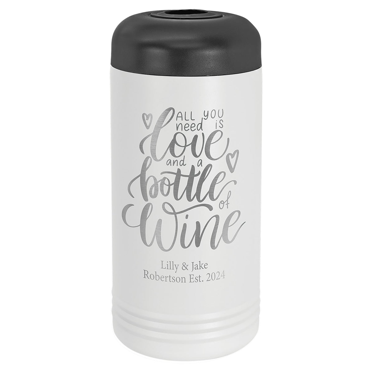 Engraved Polar Camel Wine Chiller - White