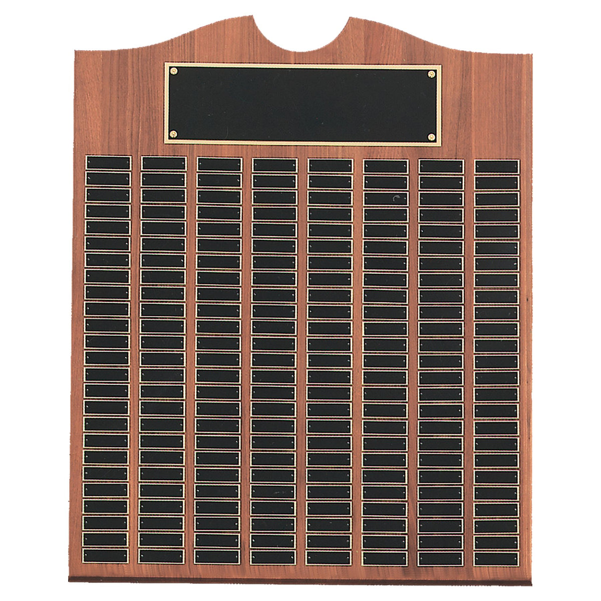 Engraved American Walnut Roster Plaque - 28 x 35 in (200 plates)