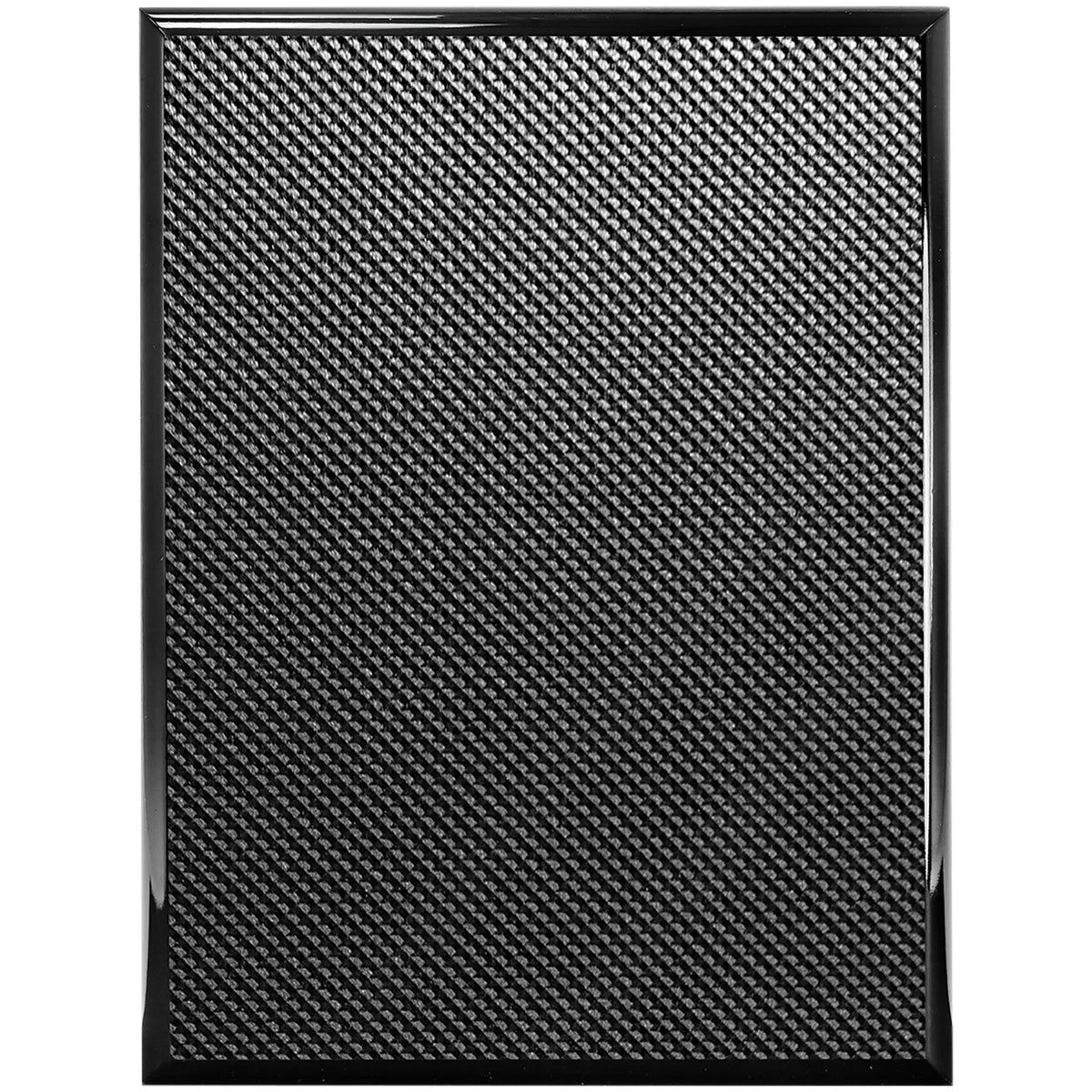Engraved Carbon Fiber Piano Finish Plaque - 6 x 8 in