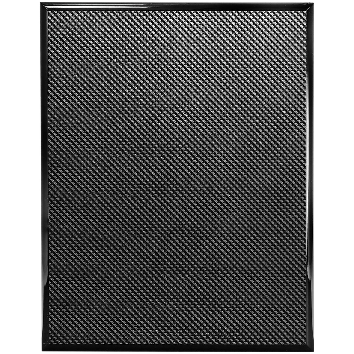 Engraved Carbon Fiber Piano Finish Plaque - 7 x 9 in