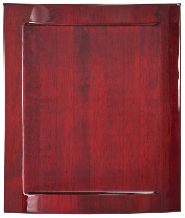 Engraved Eclipse Piano Finish Plaque - Rosewood / 11 x 13 in