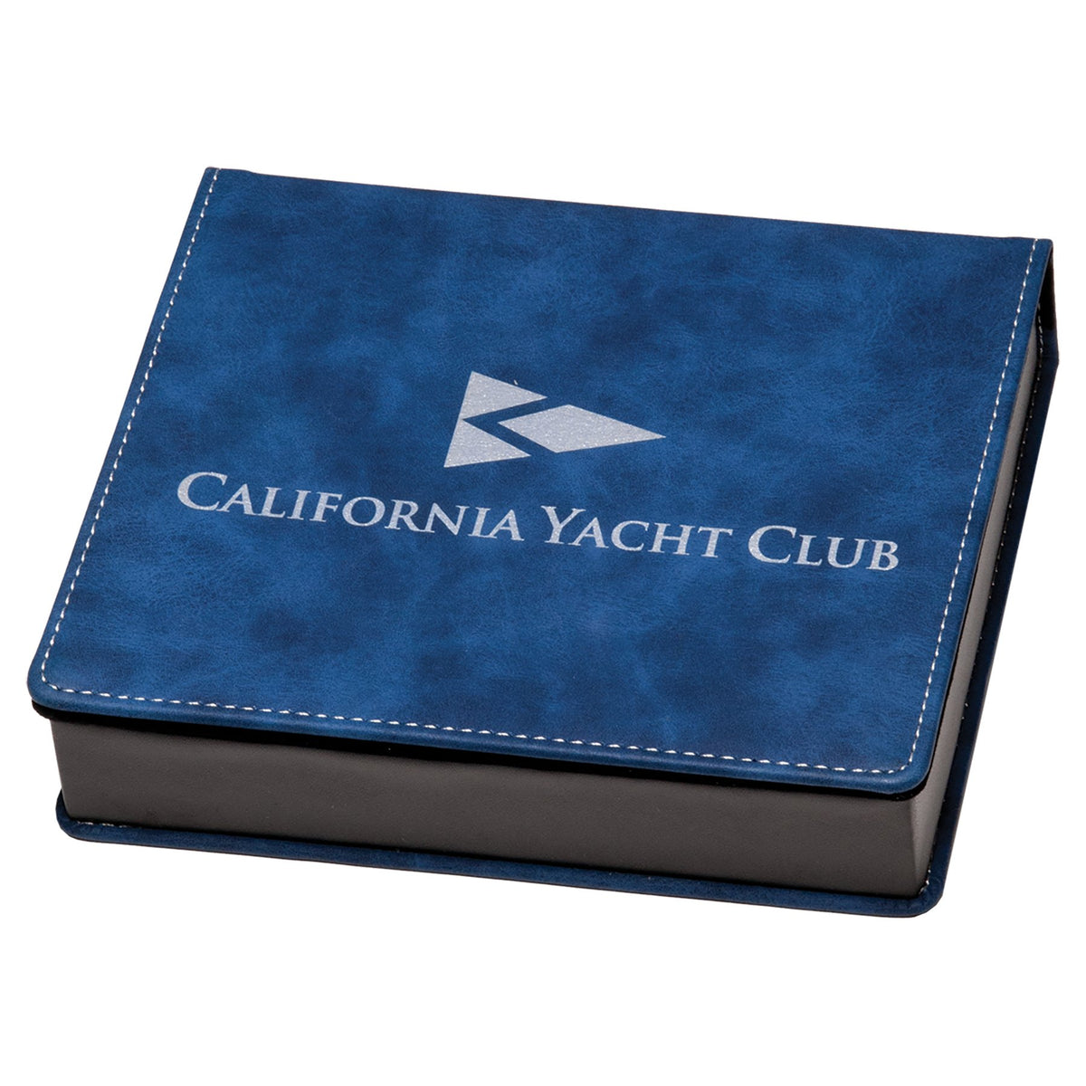 Engraved Blue Marbleized Leatherette Wine Tool Gift Set