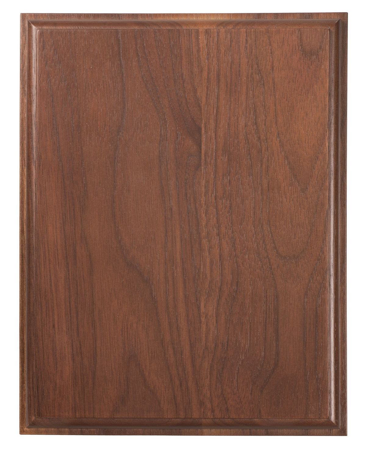 Engraved Premium Walnut Step Edge Plaque - 8 x 10 in