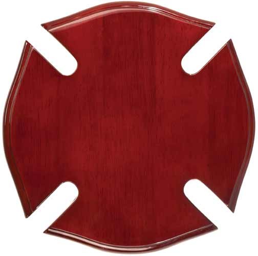 Engraved Rosewood Piano Finish Maltese Cross Plaque - 14 x 14 in