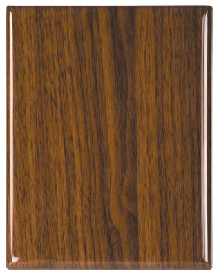 Engraved Piano Finish Plaque - Walnut / 8 x 10 in